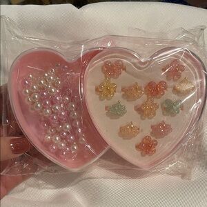 Heart-Shaped Bead and Ring Set